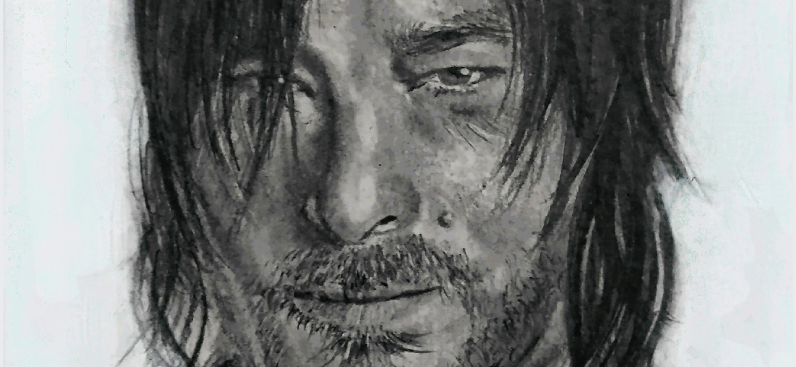 Мой рисунок: портрет Дэрила Диксона из «Ходячих мертвецов»