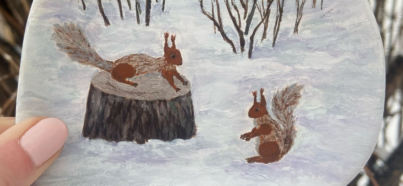 Мои рисунки: роспись керамики акрилом