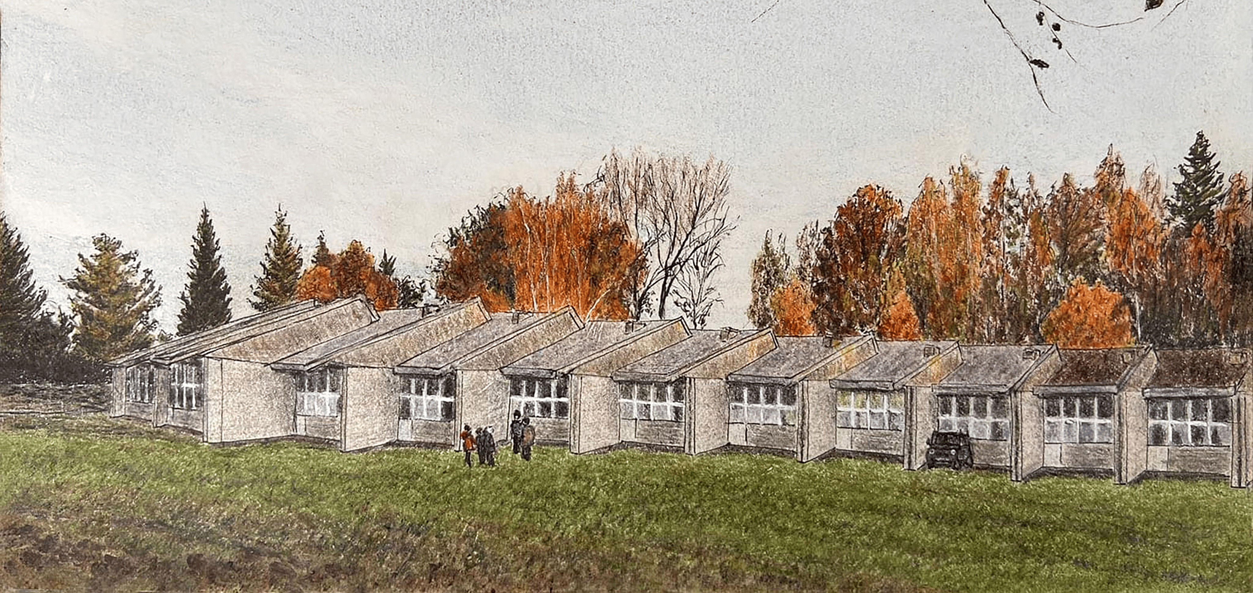 Мои рисунки: серия «Академическая дача имени И. Е. Репина»