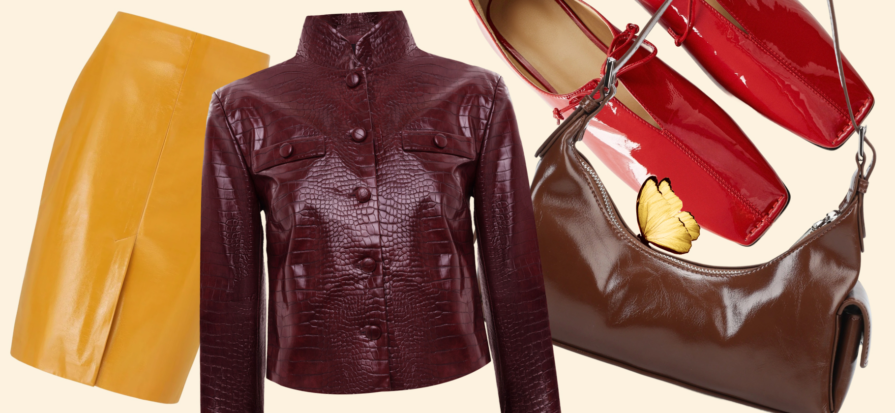 Хит весны-2026 — что угодно из лаковой кожи