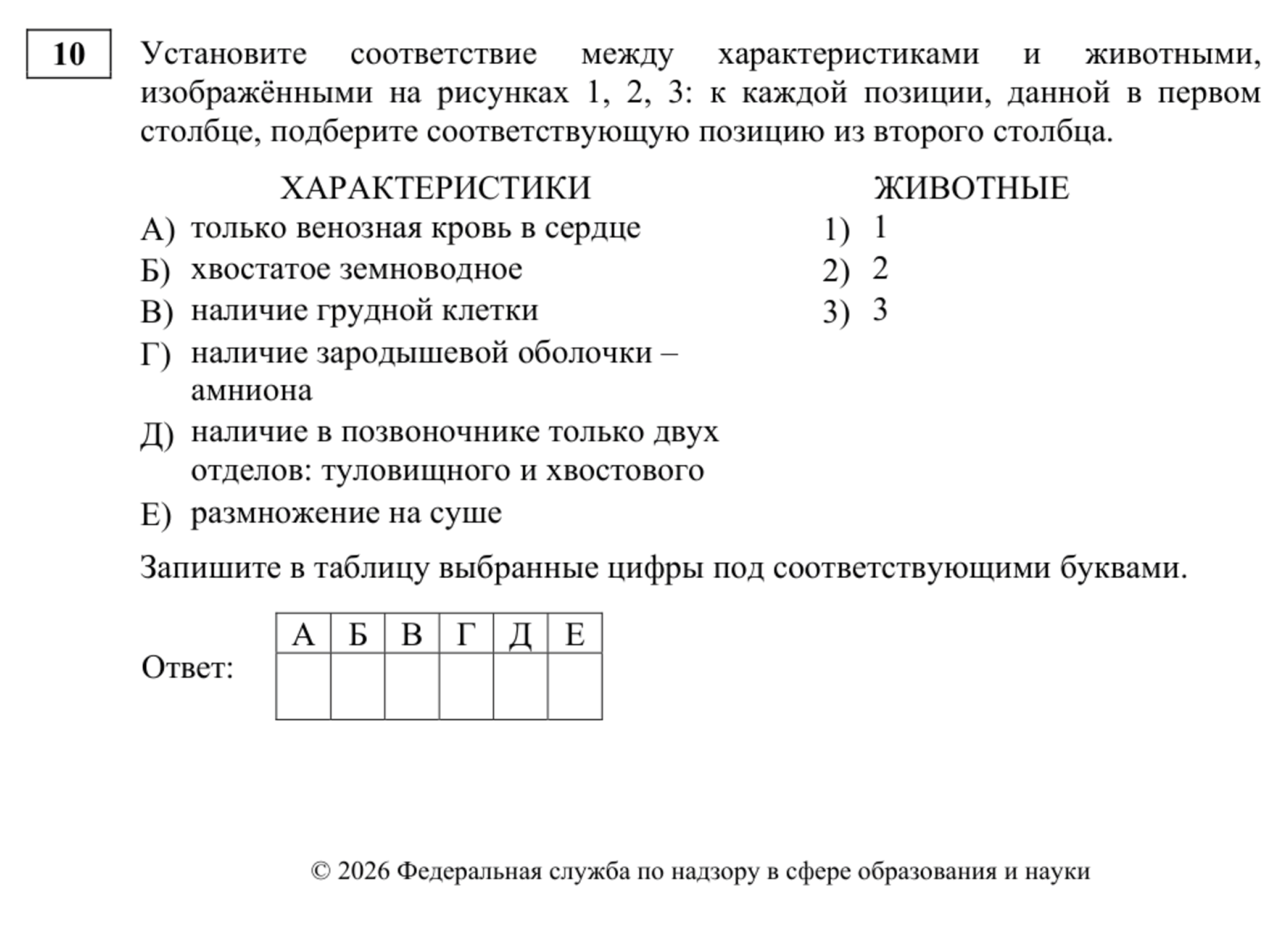 Пример задания повышенной сложности из первой части экзамена, в котором выпускник устанавливает верные соответствия. © fipi.ru