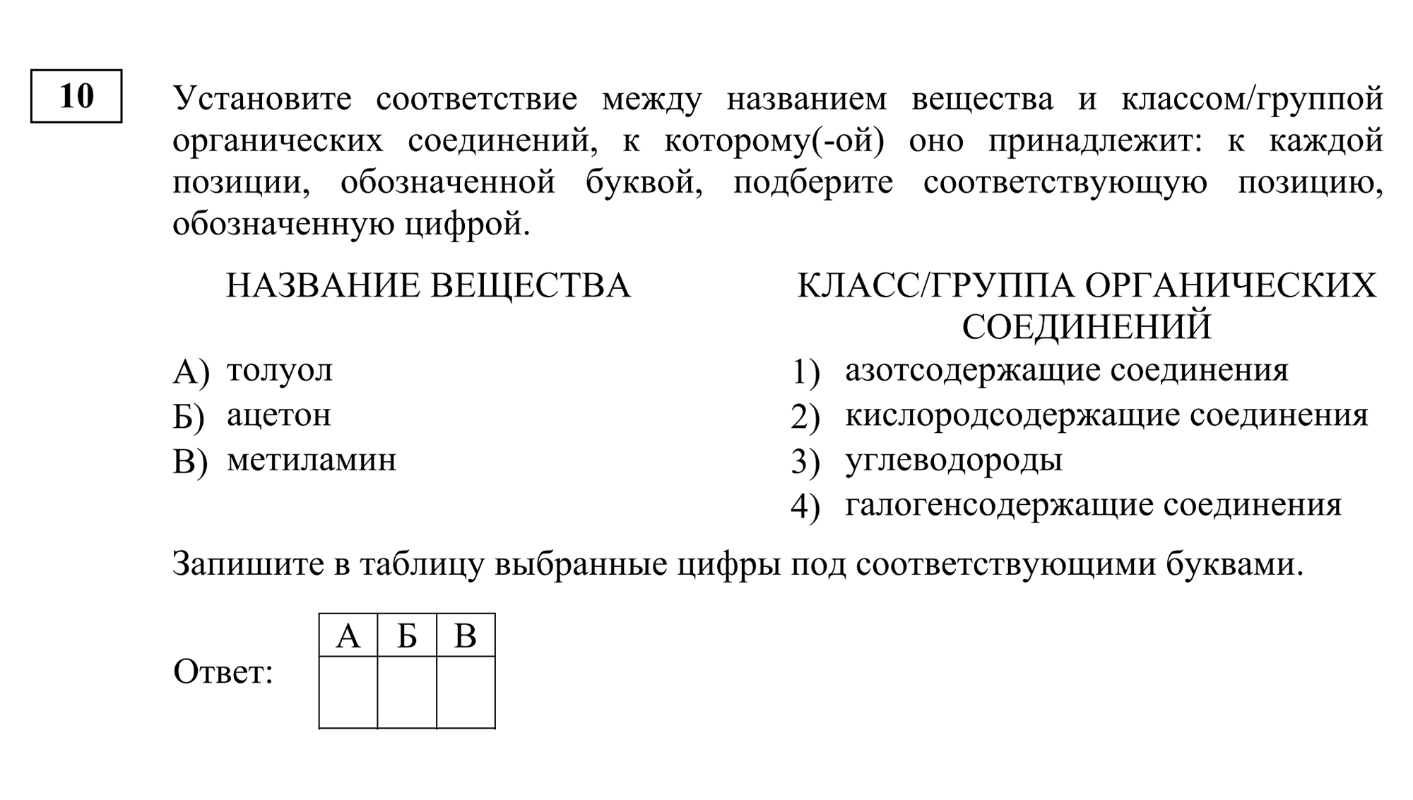 Задание 10 из демонстрационного варианта ЕГЭ 2024. Источник: fipi.ru