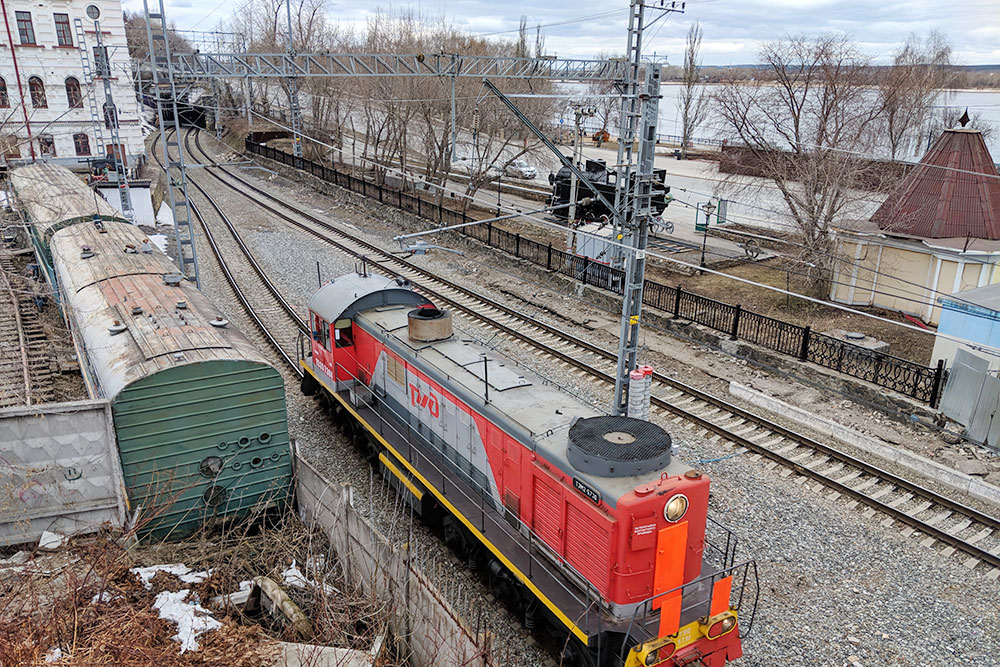 Около станции Пермь-1 в марте 2019 года