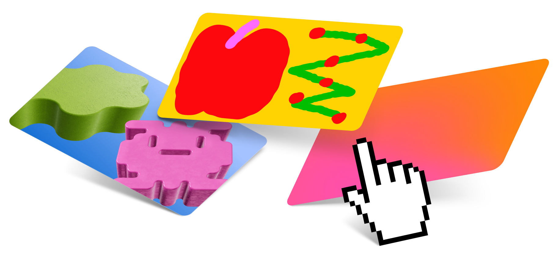 Пиксели, градиенты и рамки: бесплатные фоны для презен­таций