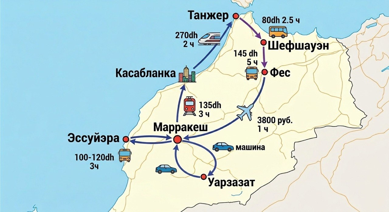 Наш маршрут на картинке, сгенерированной ИИ