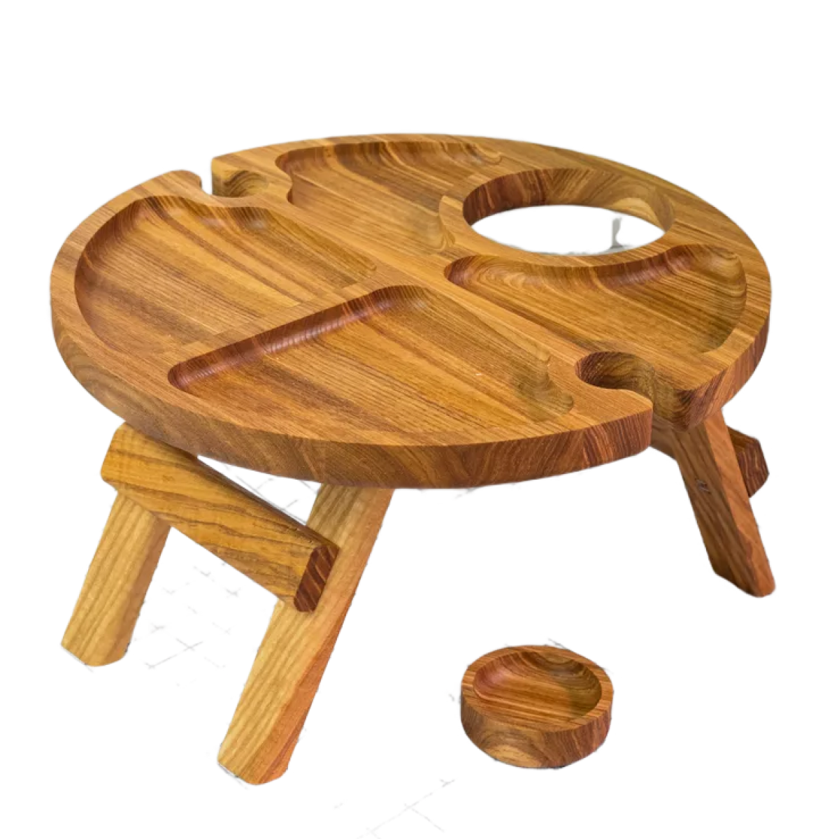 Деревянный столик-менажница