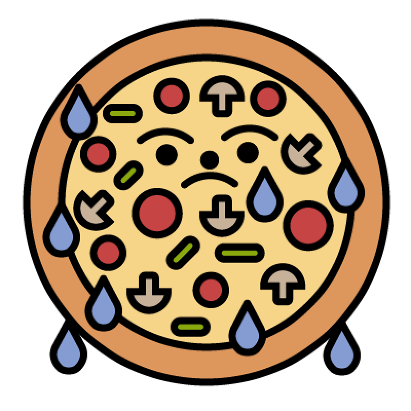 Пицца мокрая