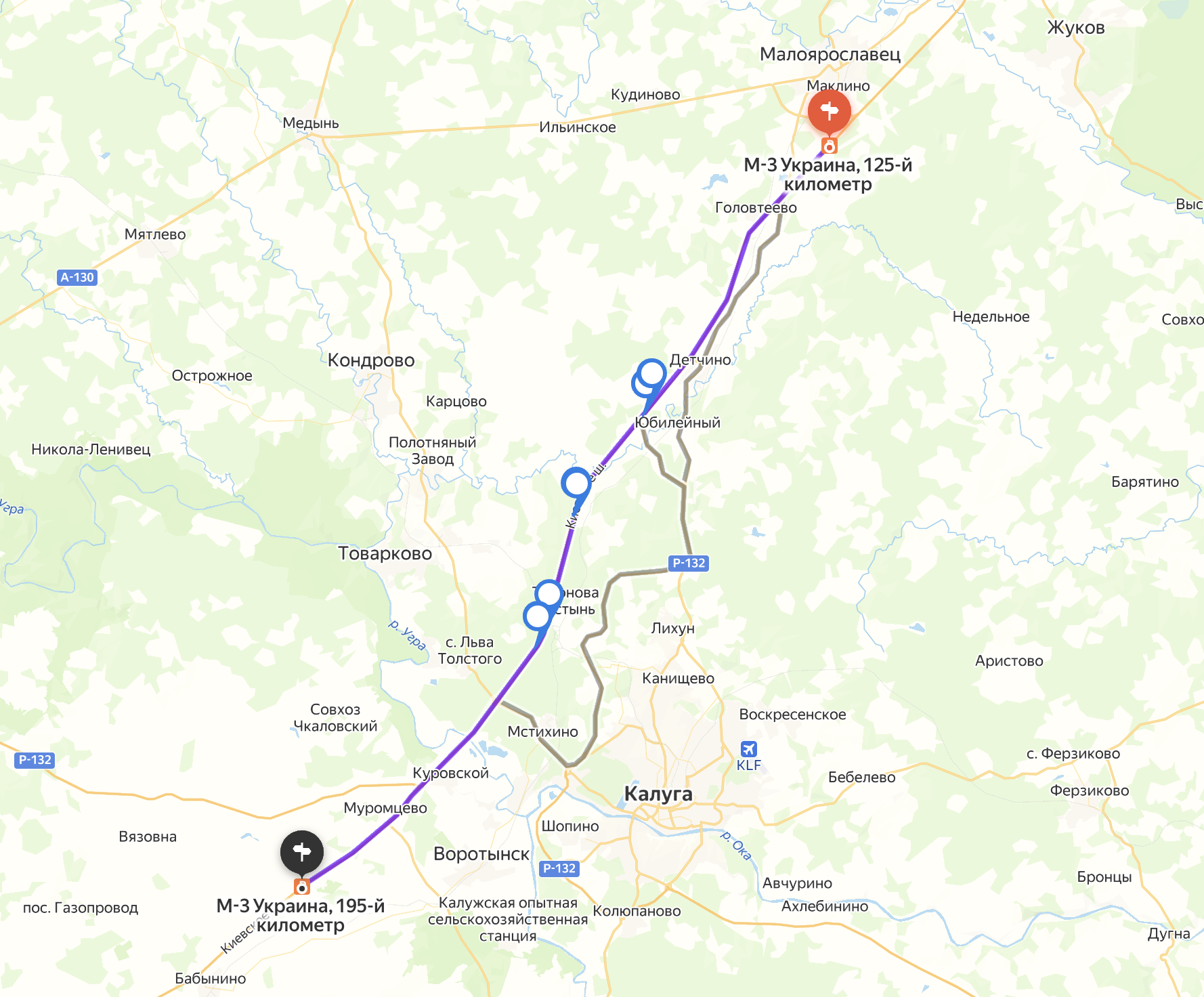 Поездка по платному участку на скорости 110 км/ч занимает 40 минут. Источник: «Яндекс Карты»
