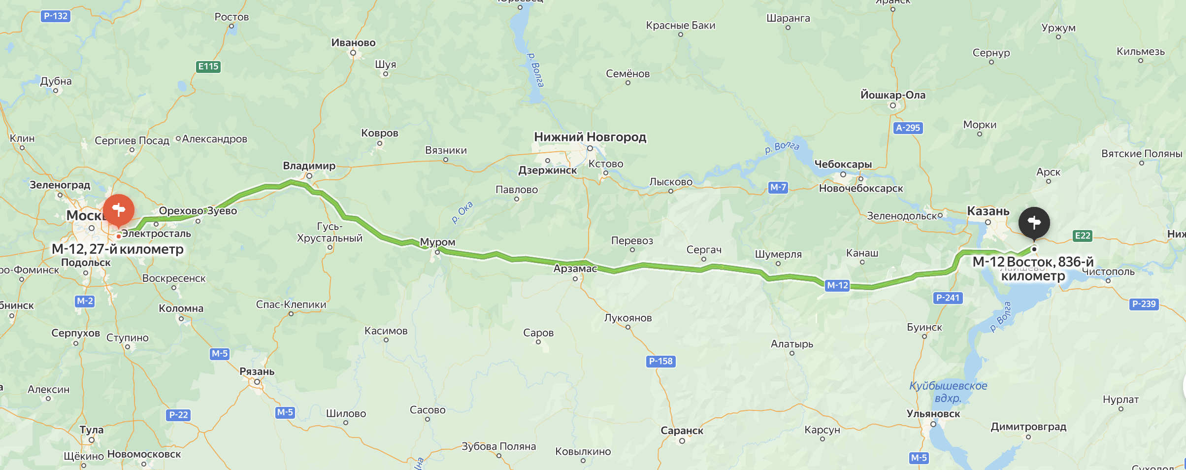 Дорога протяженностью 810 км, и вся она платная. Источник: «Яндекс карты»