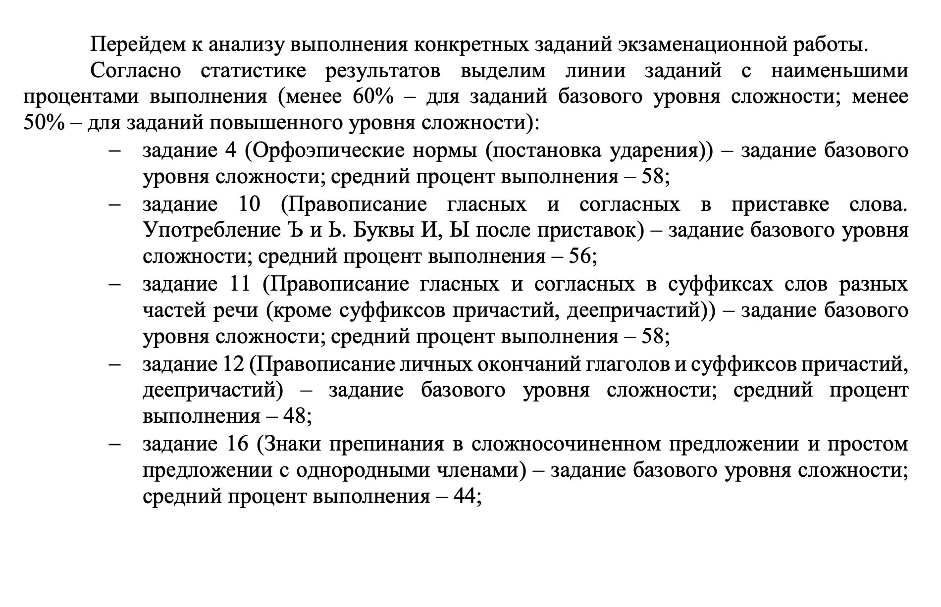 Анализ результатов работ по русскому языку в 2023 году экспертами ФИПИ. Источник: fipi.ru