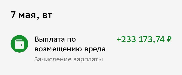 Компенсацию ущерба я получила до суда в сумме, которую посчитал оценщик