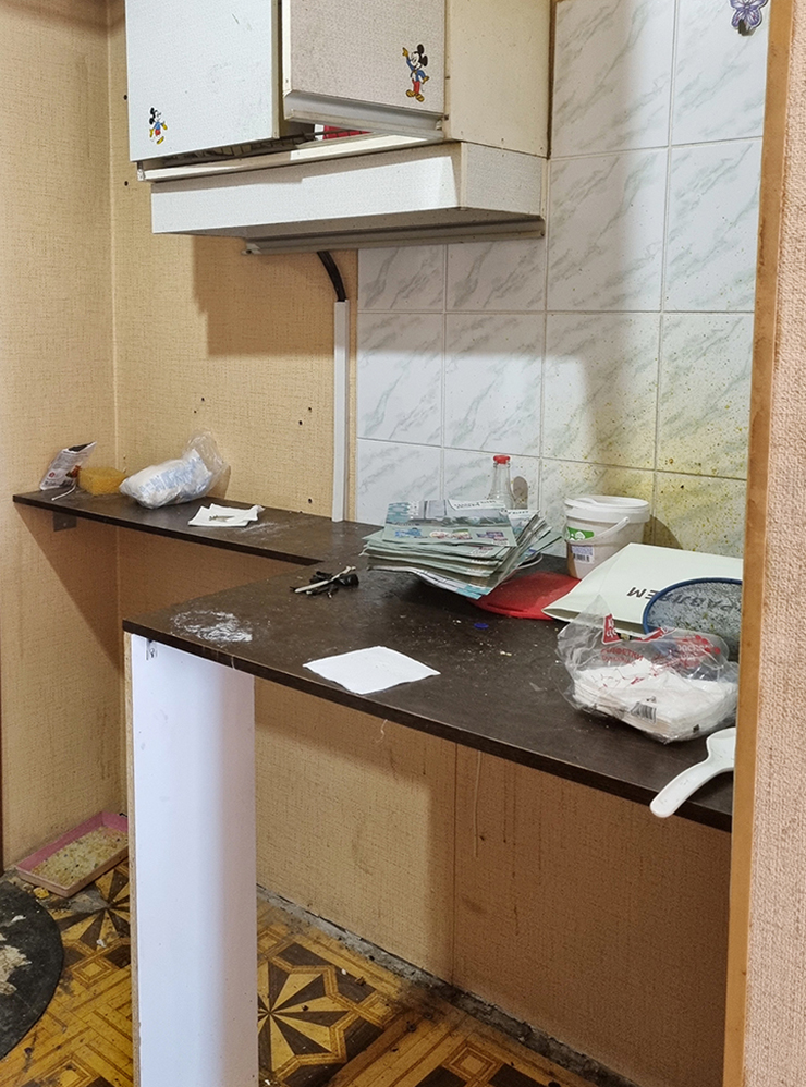 Так кухонная зона выглядела до ремонта