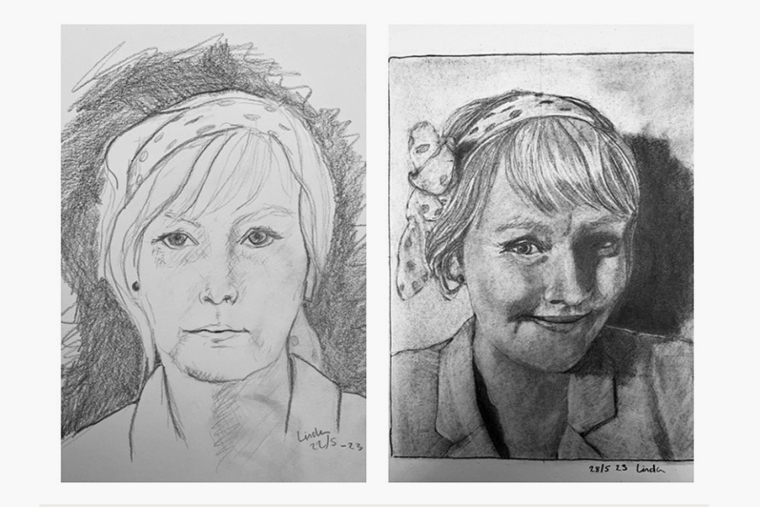 На сайте Бетти Эдвардс есть целая галерея автопортретов, которые ее ученики создали до и после занятий правополушарным рисованием. По мнению основоположницы методики, столь заметные изменения говорят о совершенствовании навыков наблюдательности и зрительного восприятия. Источник: drawright.com