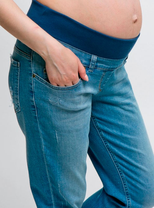 Джинсы для беременных с поясом под животом. Источник: ozon.ru
