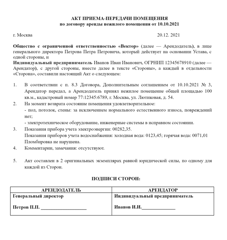 Расторжение Договора Аренды Нежилого Помещения: Соглашение.