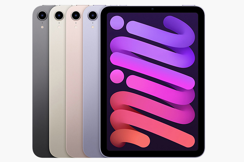 Расцветки iPad Mini — «Серый космос», «Сияющая звезда», «Розовый», «Фиолетовый». Источник: «Эпл»