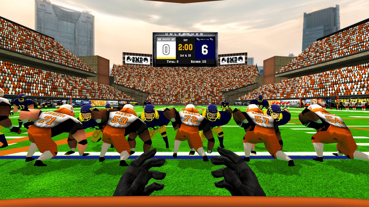 2MD: VR Football Unleashed All Star — симулятор американского футбола, который выглядит как игра из девяностых. Источник: Push Square