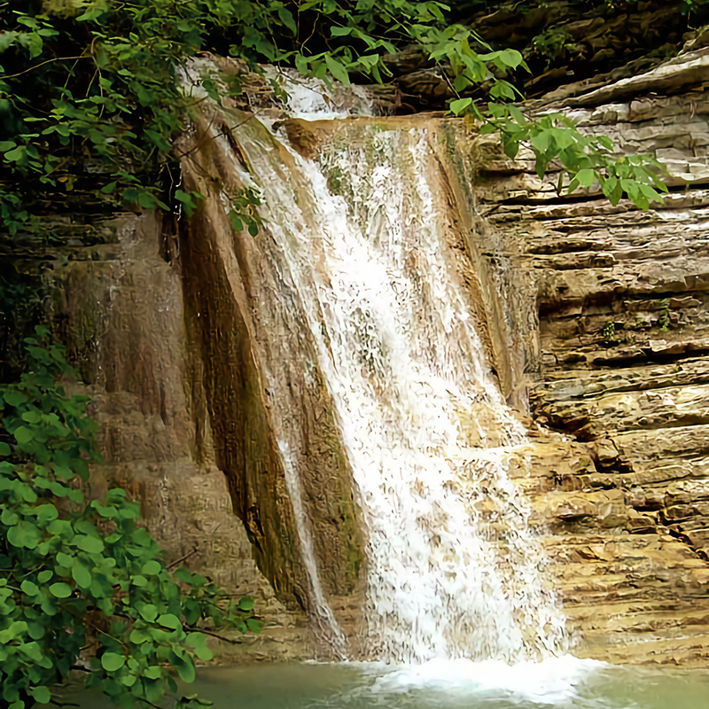 В группе Пшадских водопадов более сотни потоков. Самый большой водопад — Оляпкин, его высота 9 метров. Источник: Southparkour Lemon / Wikipedia