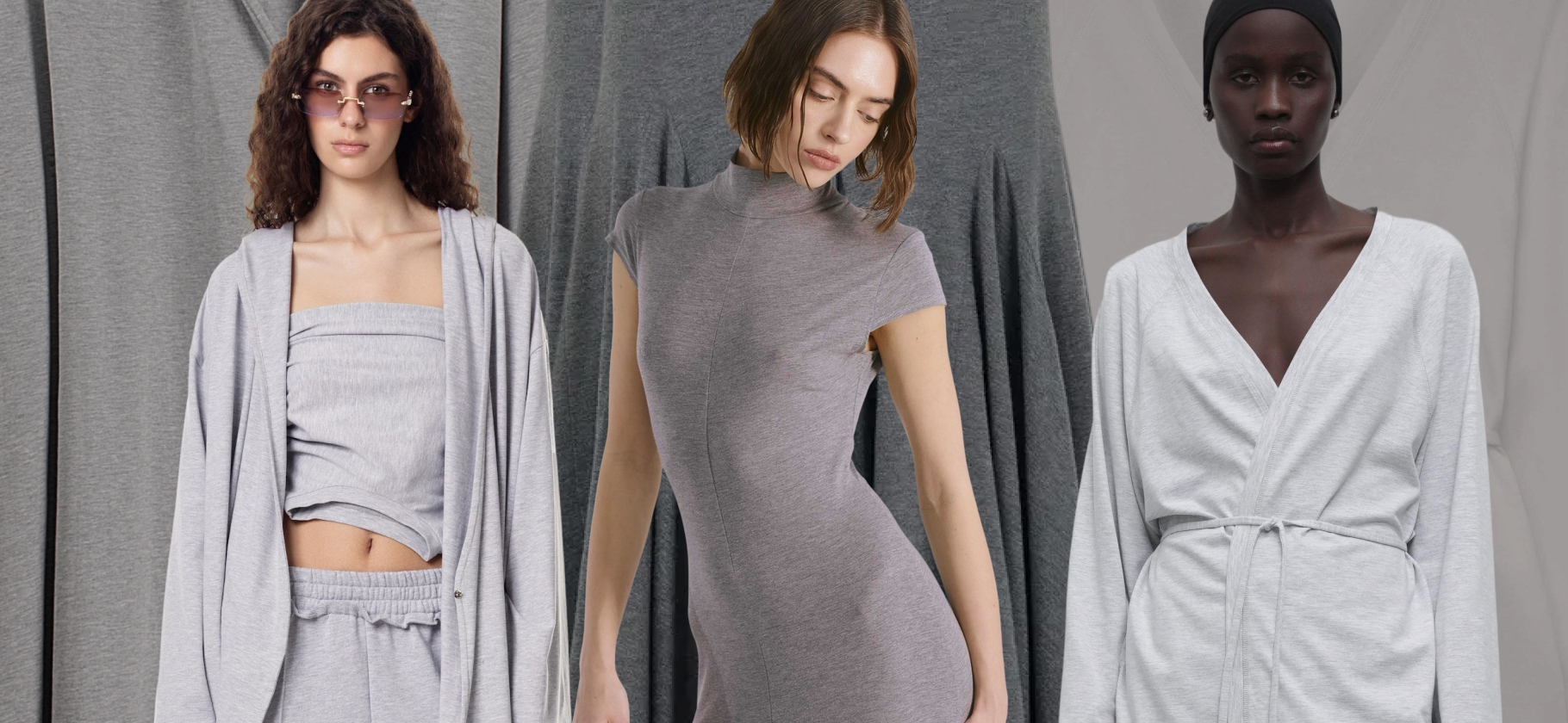 Дизайнеры полю­били серый спор­тивный трикотаж. Эти 9 неспортивных вещей сшиты именно из него