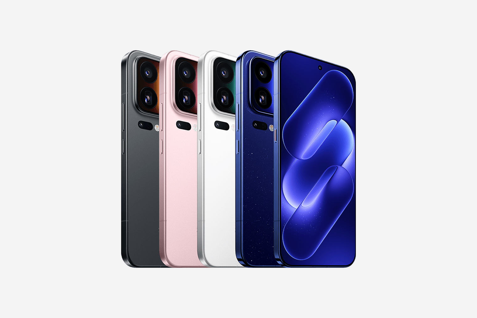 Доступные цвета Xiaomi 18 Pro и 18 Pro Max — синий, бледно-розовый, белый и черный