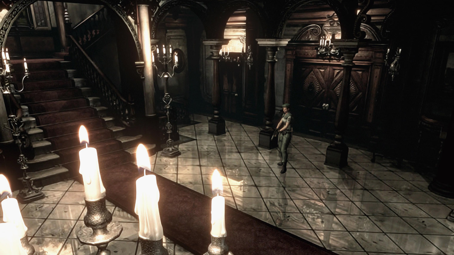 Иногда хочется, чтобы по Resident Evil построили тематический парк развлечений. Особняк точно стал бы самым красивым аттракционом. © Capcom