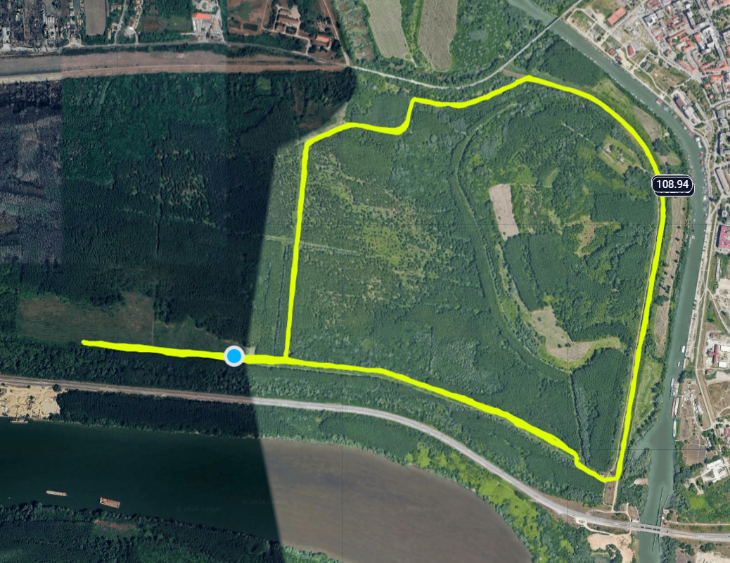 Маршрут гонки бэкъярд-ультра 2025 года в Сербии