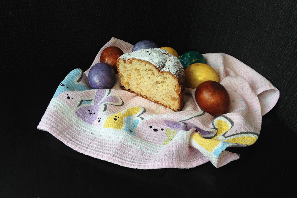 Кулич в разрезе