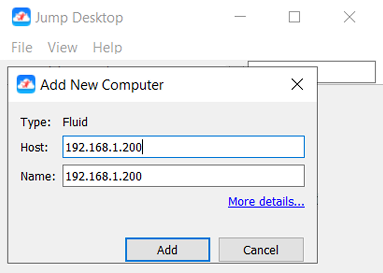 Интерфейс у Jump Desktop минималистичный, русского языка нет. Большинство настроек доступно только в окне браузера