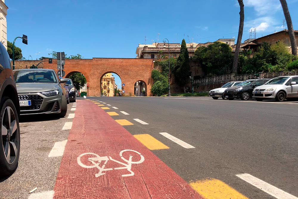 Велодорожки в Риме