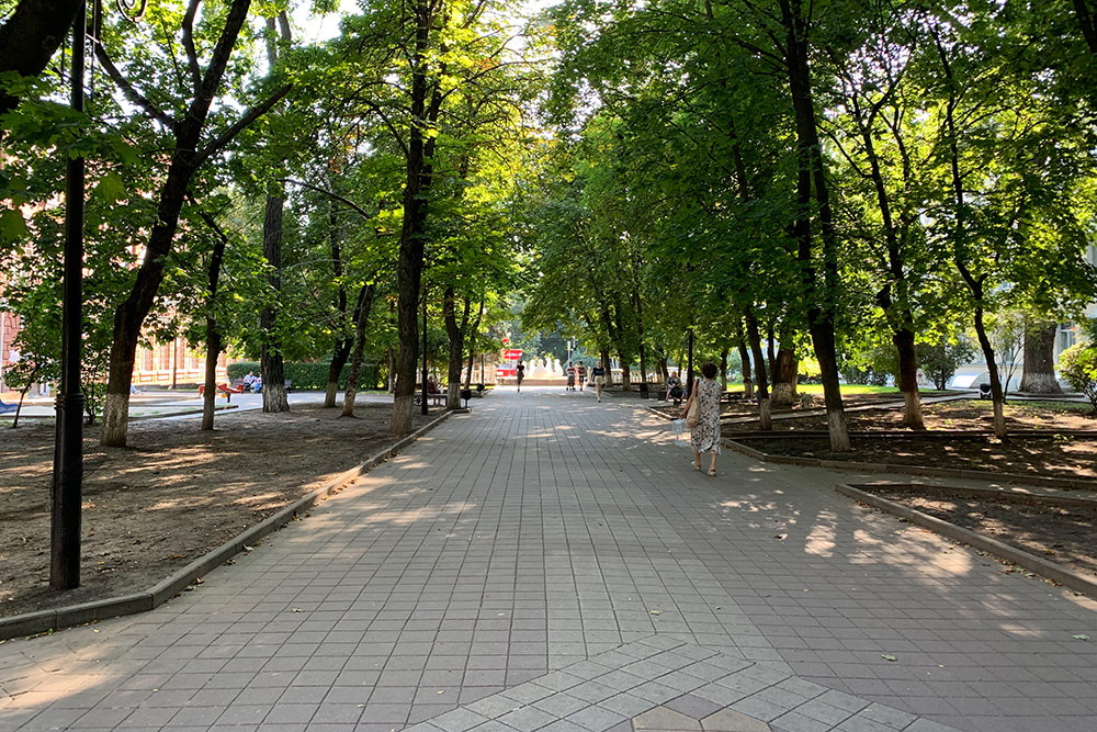 Я гуляю по Пушкинской почти каждый день и всегда прохожу около 10 тысяч шагов