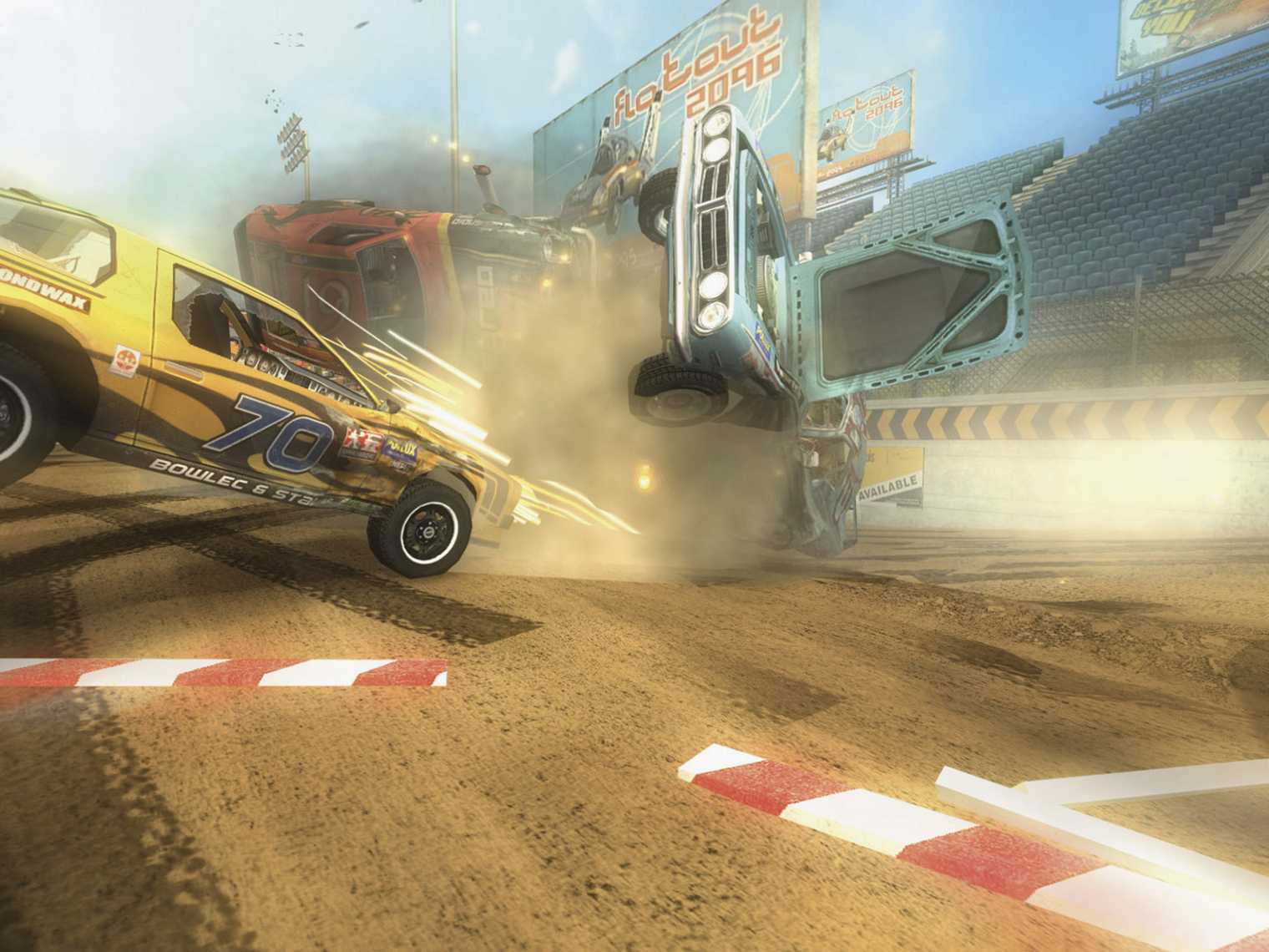 Саундтрек Flatout 2 — это подборка музыки из комнаты озлобленного на весь мир тинейджера: от хитов Роба Зомби до классики Papa Roach. Песни буквально возвращают 2007. © Empire Interactive