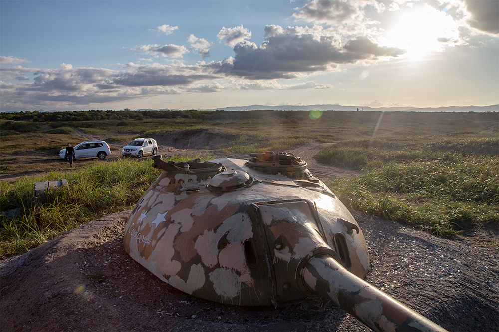 Одна из танковых башен западнее села Стародубское
