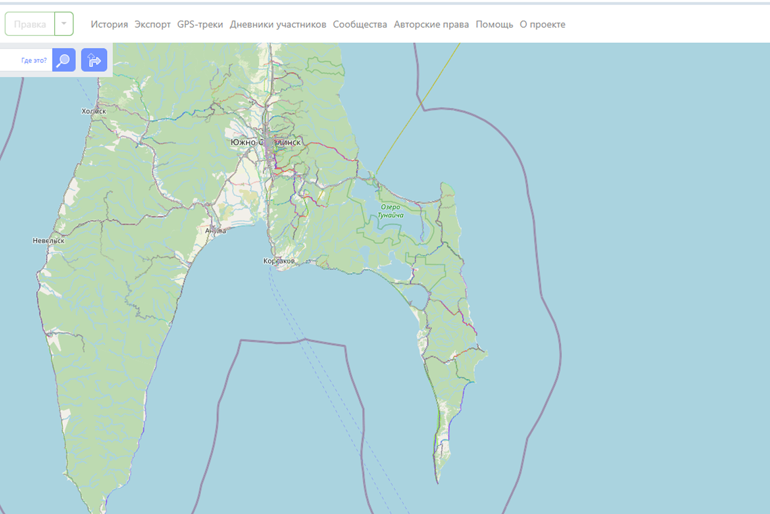 GPS-треки на openstreetmap (кто не знаком с интерфейсом — цветные пути это и есть загруженные людьми треки)