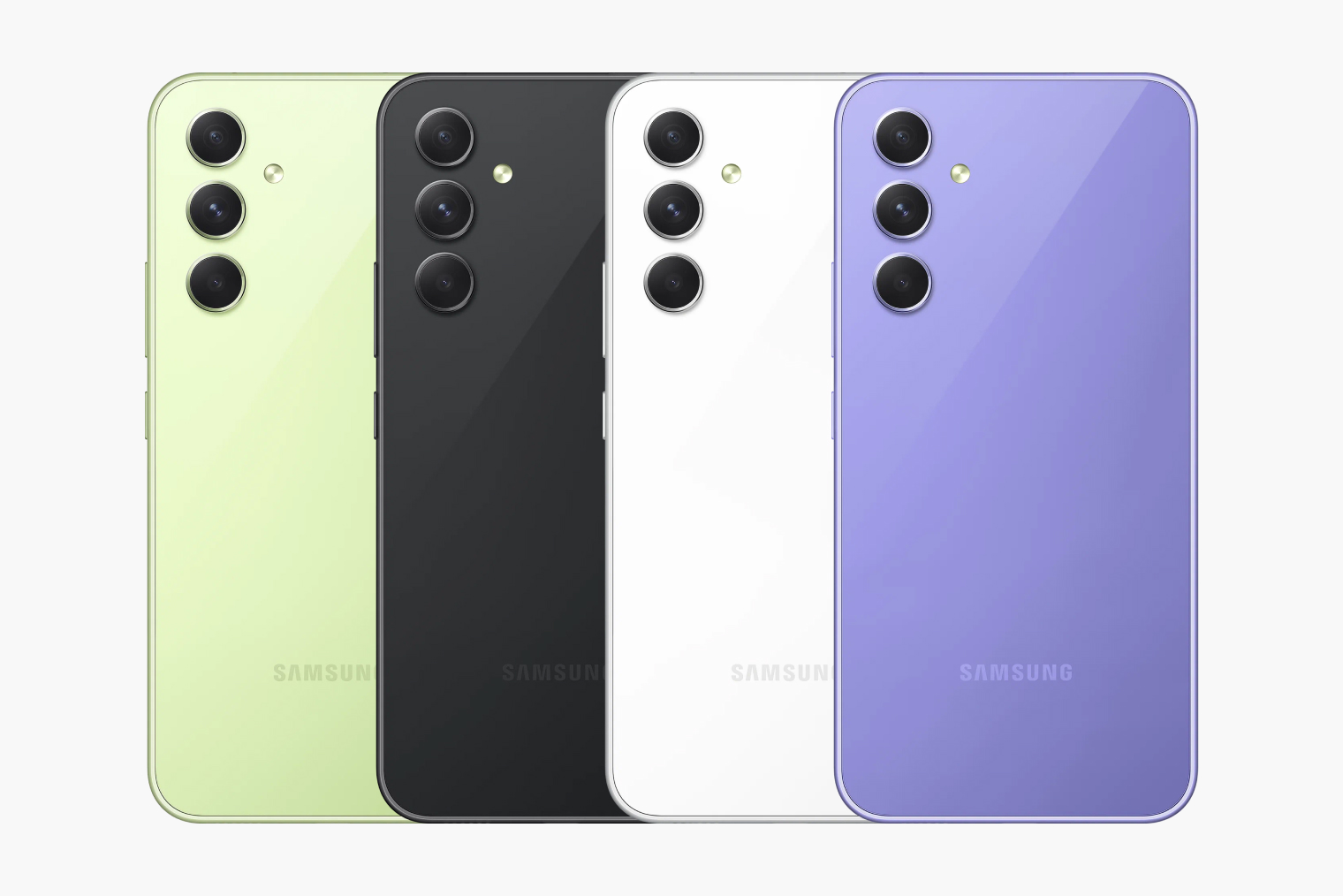 Четыре цвета Galaxy A54. Источник: Samsung