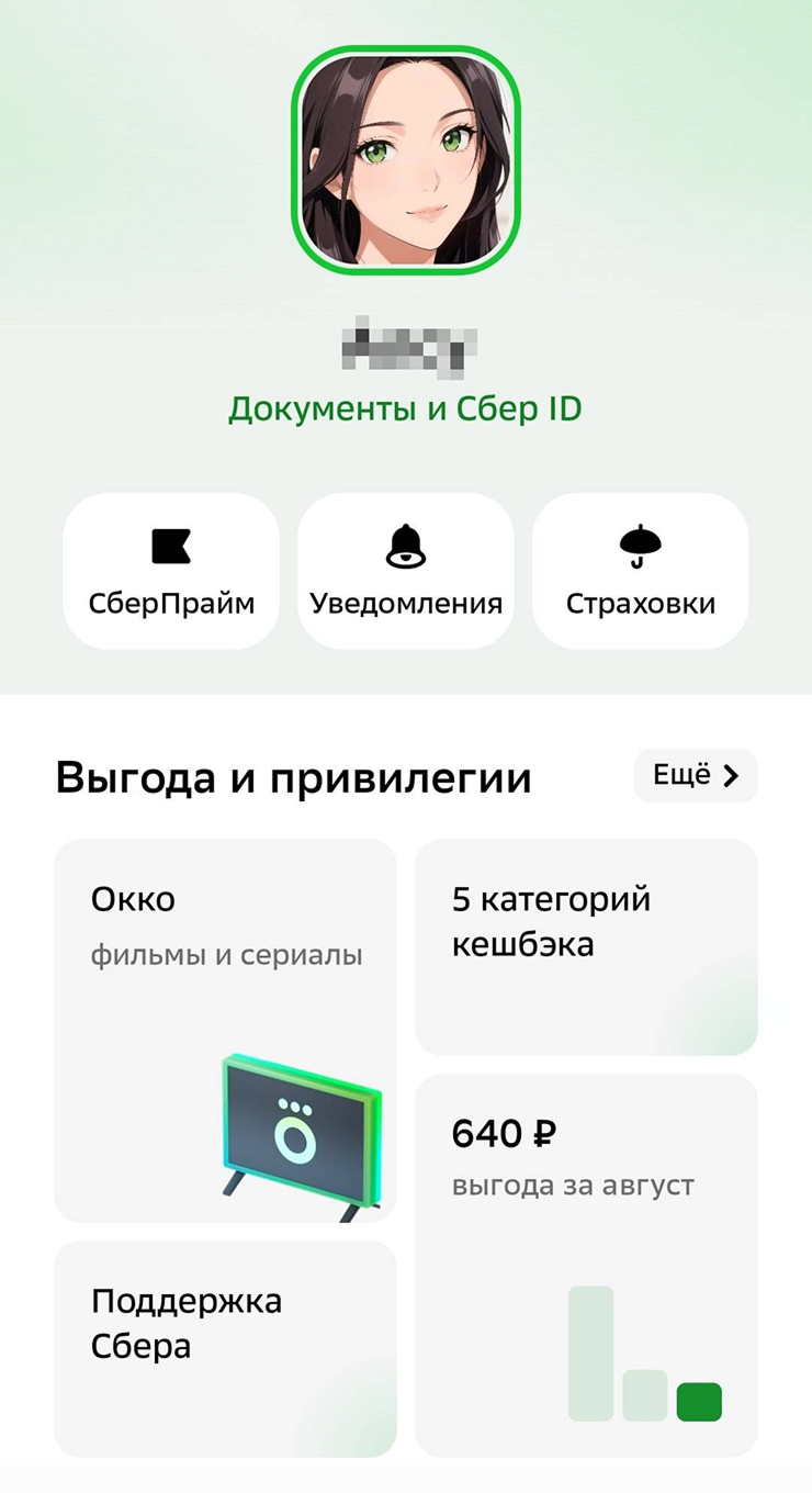 У пользователей с подключенной подпиской аватарка с зеленой рамкой
