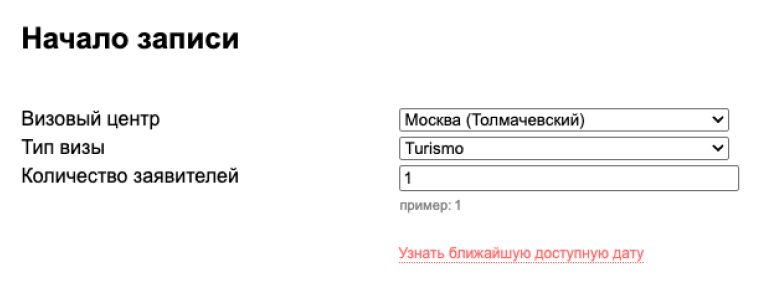 ВЦ Италии предлагает заранее проверить наличие слотов. © italyvms.com