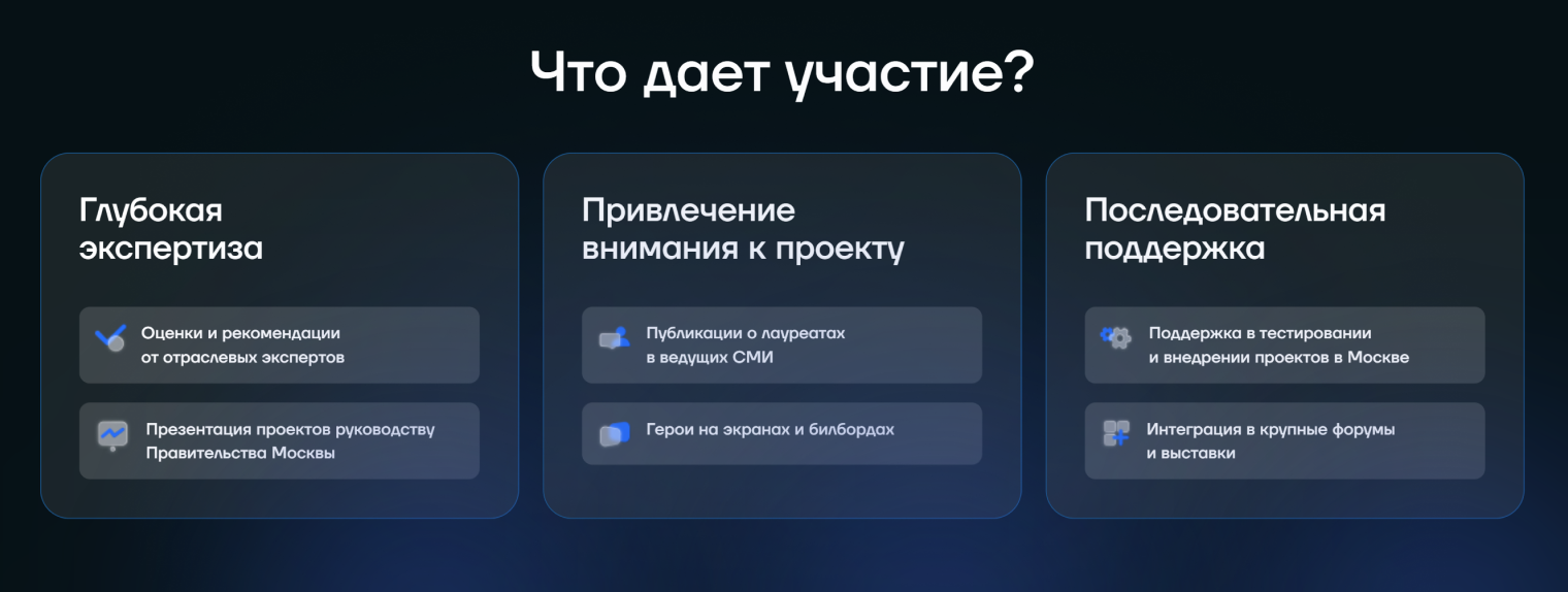 Участие в конкурсе поможет привлечь внимание к проекту и получить оценку от отраслевых экспертов. © i.moscow
