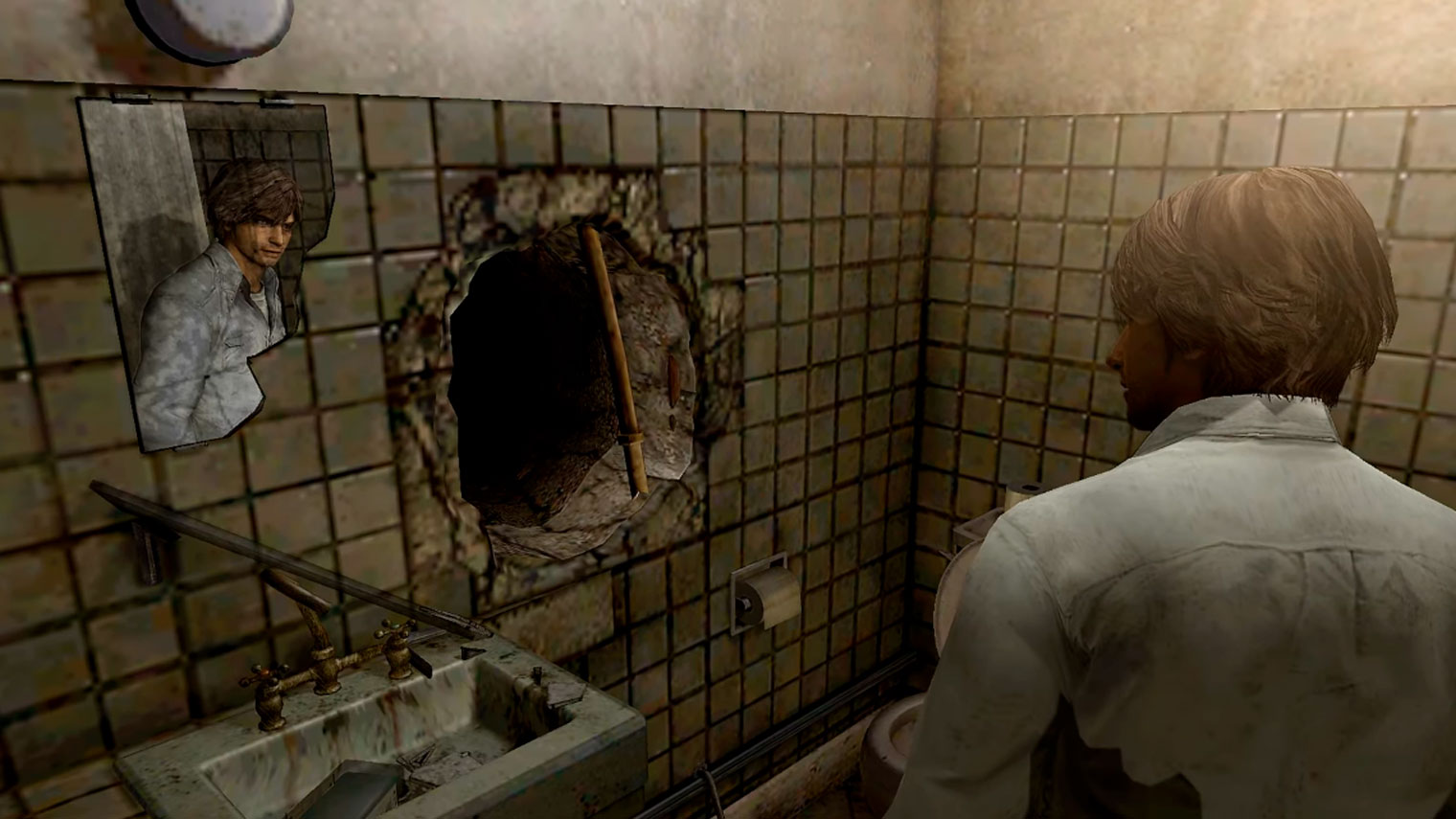 Загадка дыры в Silent Hill 4: The Room. Кадр: Konami