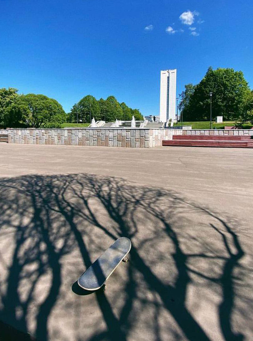 Зеленоград, парк Победы — место, где я часто учу трюки самостоятельно