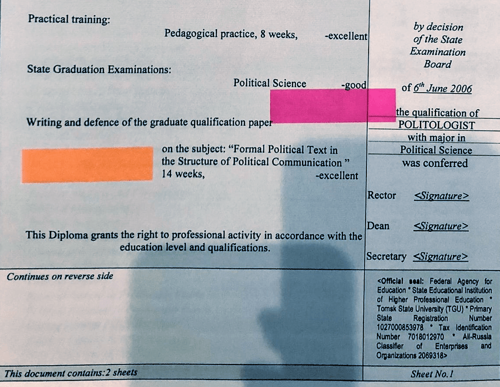 Мою дипломную работу переводчик «оценил» на четыре вместо пяти. Цветными бумажками я выделяла эти ошибки для переводчика