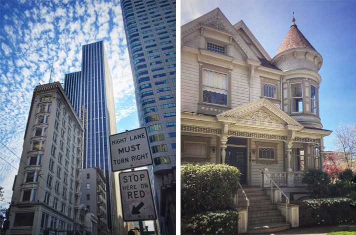 В Сан-Франциско есть и небоскребы, и викторианские дома