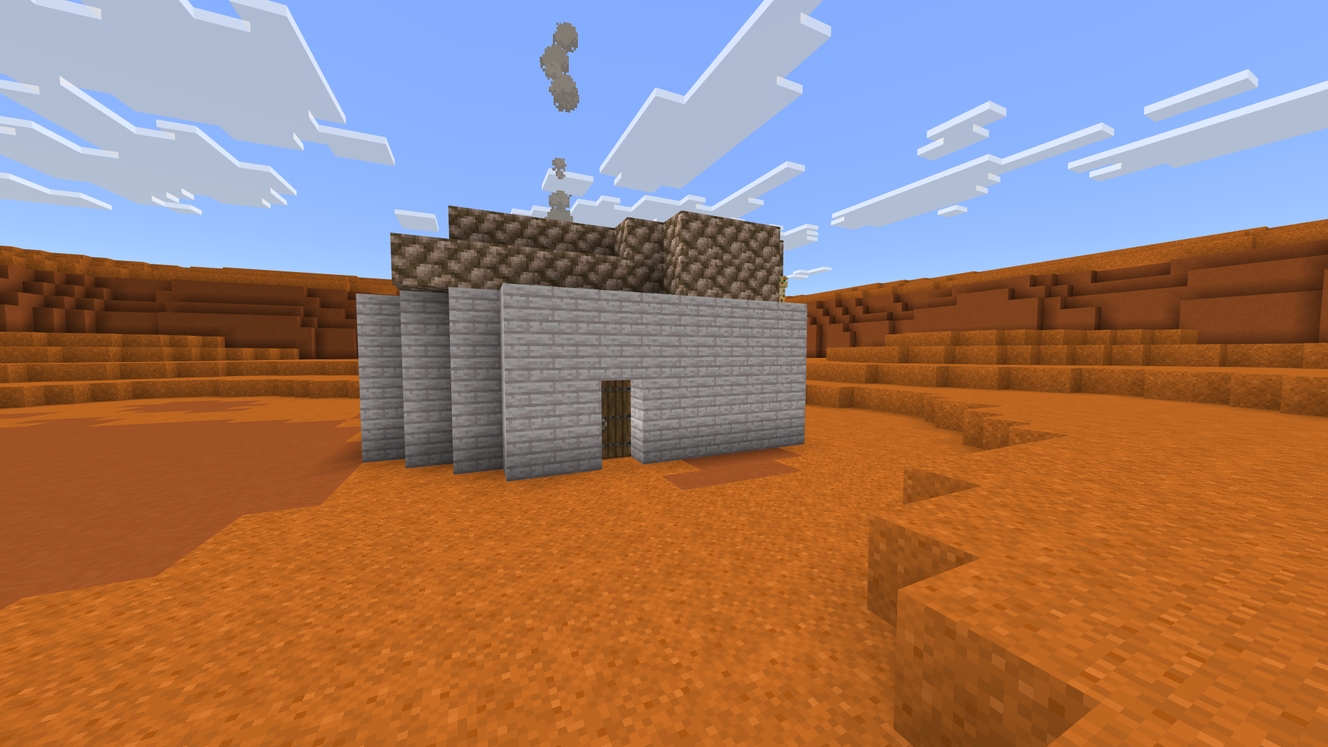 Макет юрты в Minecraft Education