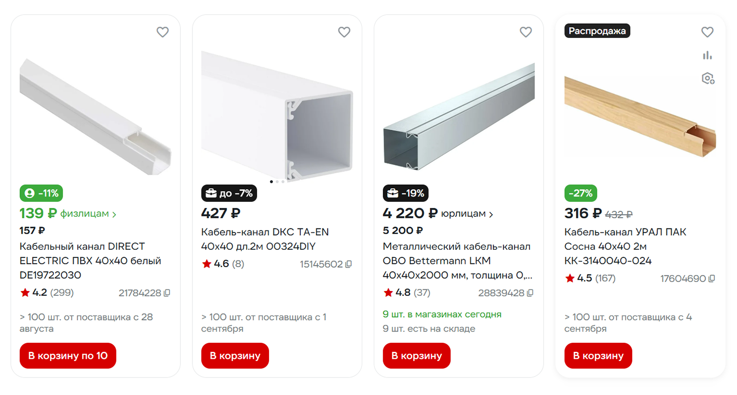 Цвет кабель-канала можно выбрать под тон ремонта. © vseinstrumenti.ru