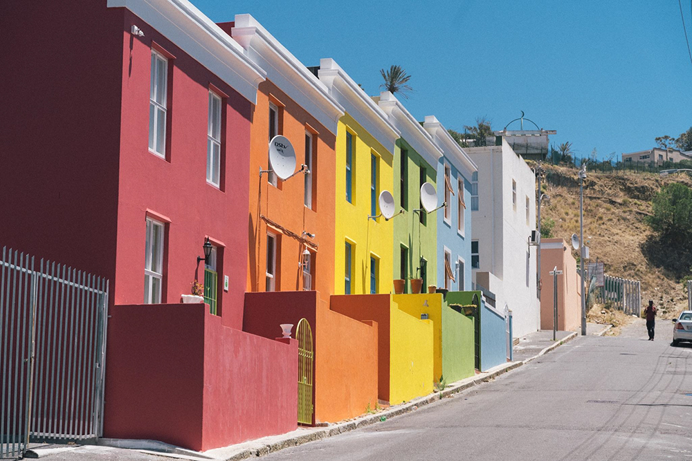 Цветные домики в районе Бо-Каап