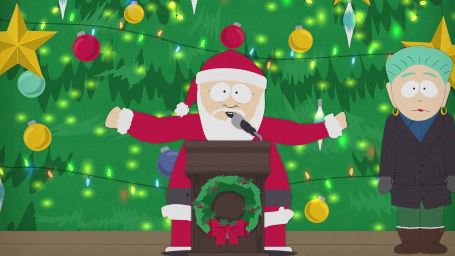 Санта регулярно появляется в рождественских эпизодах