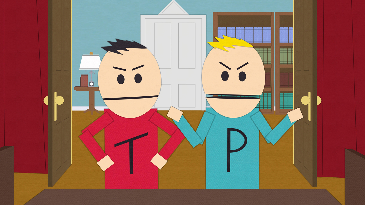 Терренс и Филлип намеренно изображены карикатурными и нелепыми — так в сериале рисуют всех канадцев