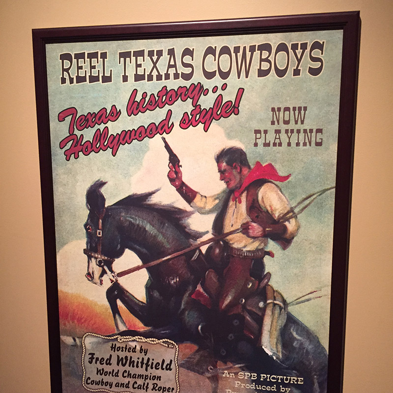 Постер, посвященный ковбоям Техаса