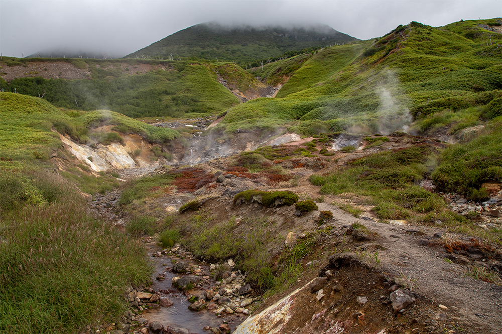 фумарольное поле вулкана Баранского
