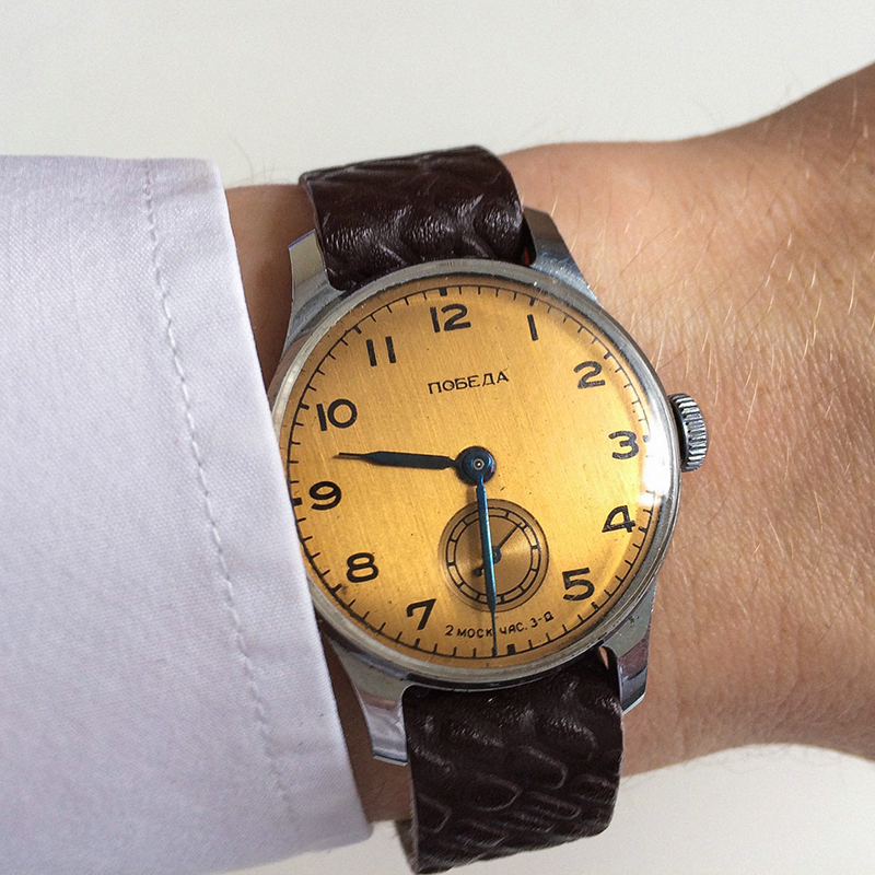 Знаковые для СССР часы «Победа». Это первые наручные часы в стране — они выпущены в 1945 году