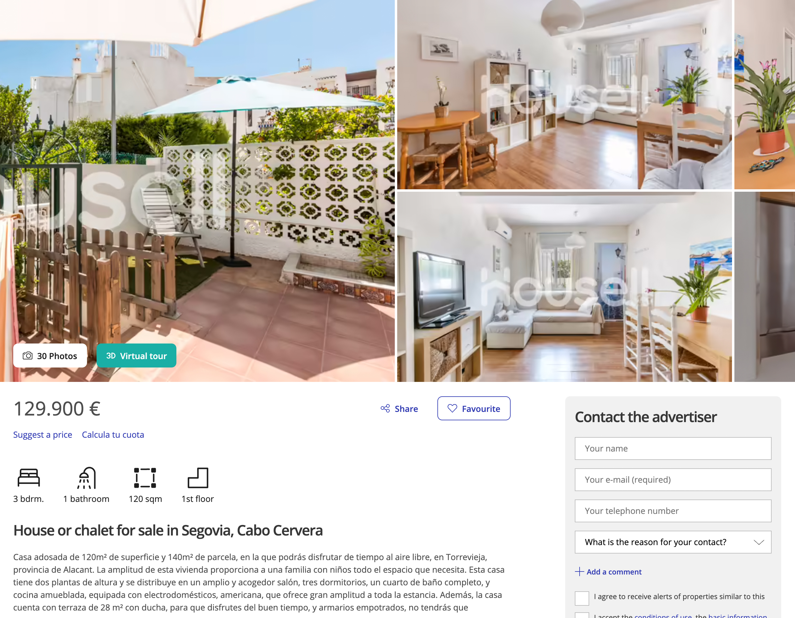 Хороший дом в Ла-Мате до сих пор найти непросто, и цены начинаются от 100 000 € (по новому курсу 8 316 693 ₽)